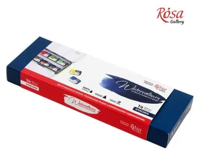 Produktbild von Rosa Gallery Aquarellfarben Set - professionelle Farben 14 Töne