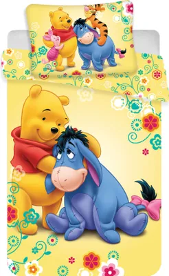 Produktbild von Zestaw do łóżeczka Jerry Fabrics Disney Kubuś Puchatek, bawełna, wielokolorowy, rozmiar 40x60 + 100x135 cm