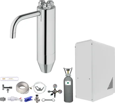 Produktbild von Sprudelwasser Tafelwasseranlage BieTal® BT-10U & Schanksäule Puls 245 & 6kg CO2