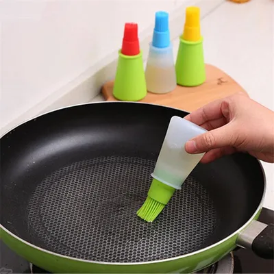 Image de Huile de silicone Pinceau Brosses à pâtisserie Huile liquide Stylo Gâteau Beurre Pain Pâtisserie Pinceau BBQ Ustensiles Sécurité Basting Ustensiles de cuisine