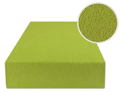 Produktbild von eStilex Spannbettlaken Frottee Grün 60x120 cm
