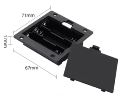Produktbild von Batteriefach - 3x AA, Intern / Gehäusemontage mit Deckel