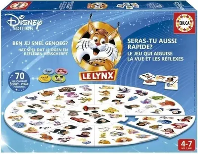 Image de Jeu d'Images Lynx Disney, 70 Images, Educa, 100 Ans Disney Pixar