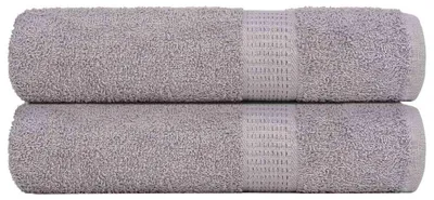 Zdjęcie produktu dla Ręczniki vidaXL FROGN, 2 szt., szare, 50 x 100 cm, 360 g/m²