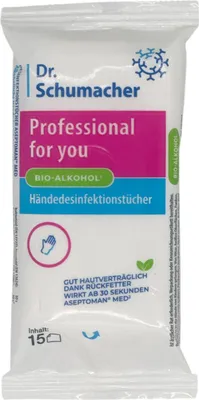 Produktbild von Dr. Schumacher Desinfektionstuch prof4you 01457OPT01503 15St