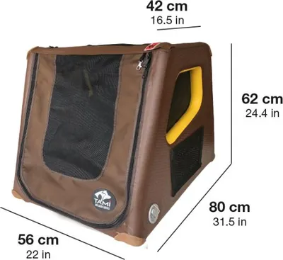 Produktbild von TAMI S – Faltbare Hundebox mit Airbag-Funktion für mittelgroße Hunde