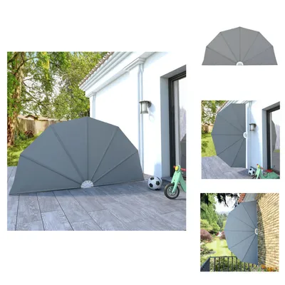 Immagine prodotto di vidaXL Ventilatore laterale pieghevole grigio 160 cm - Ombrelloni e tende da sole