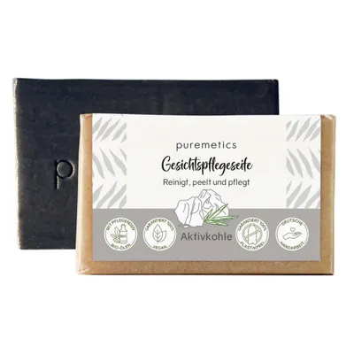 Produktbild von Gesichtspflegeseife - Aktivkohle 75g