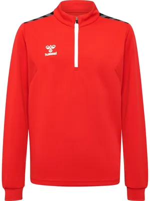 Image de Hummel hmlAUTHENTIC HALF ZIP SWEAT KIDS - true red, Taille:128