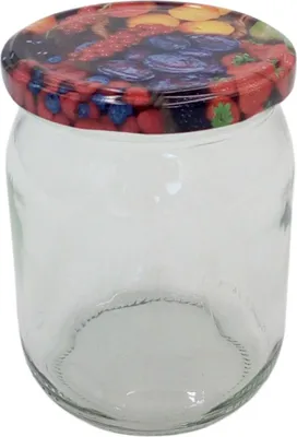 Produktbild von Einmachglas 540ml Vorratsglas Einweckglas Marmeladenglas Schraubdeckel Früchte