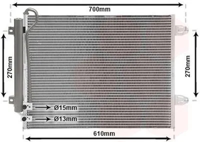 Image de Condenseur (climatisation) VAN WEZEL 58005323