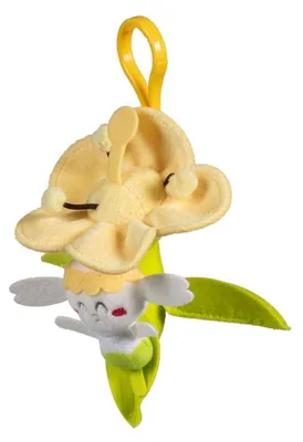 Produktbild von Pokémon Center Flabébé (Yellow Flower) Gelbblütler Verspielte Blüten Mini-Plüsch-Schlüsselanhänger