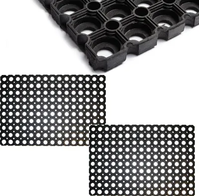 Produktbild von 2x Fußmatte Türmatte Gummimatte Haustürmatte Schmutzfangmatte Fußabtreter 40x60 cm
