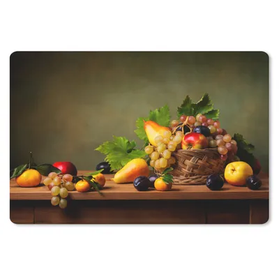 Produktbild von MuchoWow® Mauspad Mousepad Rustikal - Korb - Obst - Stilleben 27x18 cm - Mousepads - Maus Mat - Pad - Mausunterlage - Büroartikel - Desk Matten