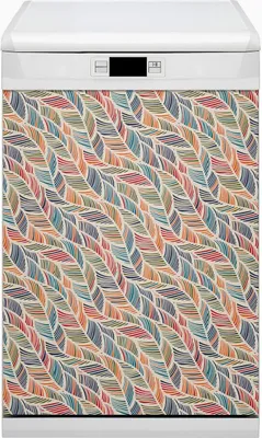 Produktbild von Magnet für Spülmaschine Abwaschbar 45x80 cm Magnet für Spülmaschine Magnetmatte Nachbildung - Bunte Wellen