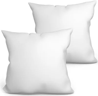 2x vankúš 60 x 60 cm vnútorný vankúš prešívaný vankúš vankúš z mikrovlákna vankúš pre alergikov výplň vankúš do postele vankúš na spanie vankúš na spanie (biely, sada 2 ks 60 x 60 cm)