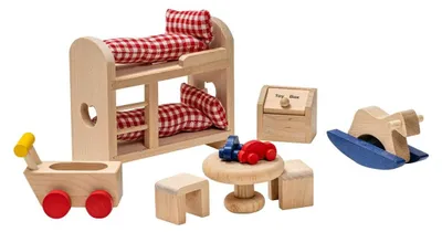 Image de Educo Maison de poupées - chambre enfant ? ensemble de 8 pièces