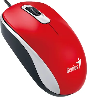 Produktbild von Genius Computer Technology DX-110, Beidhändig, Optisch, USB Typ-A, 1000 DPI, Rot