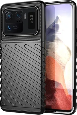 Produktbild von Mobigear Groove  Xiaomi Mi 11 Ultra Hülle Flexibles TPU Backcover - Schwarz