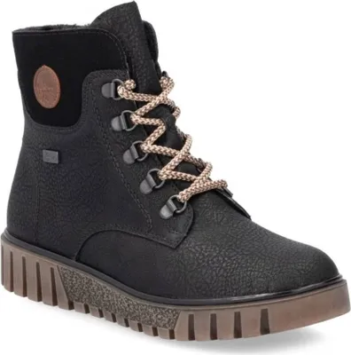 Image de Rieker Veterschoenen Hoog Veterschoenen Hoog - Zwart - Maat 36