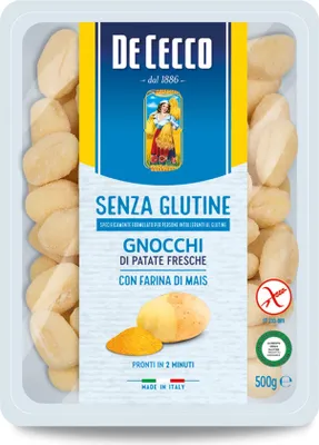 Produktbild von 10x De Cecco Gnocchi 500g senza Glutine Glutenfrei pasta nudeln in 2 Minuten fertig