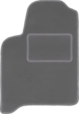 Produktbild von Fahrerfußmatte Velours graphit passend für Renault Scenic I (1996-2003, Minivan) – mit Befestigungen – passgenau