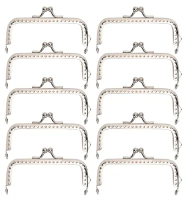 Productafbeelding van Taschenframe sluiting - 10 stuks metalen portemonneesframe - Voor het maken van portemonnees - 8,5 cm