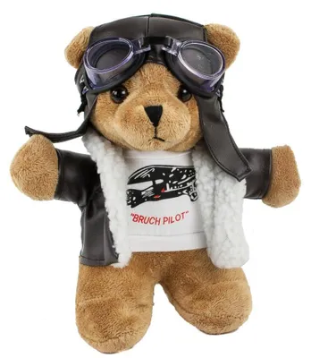 Productafbeelding van Solidchoice - Pluche Pilotenbeer 24 cm met Outfit