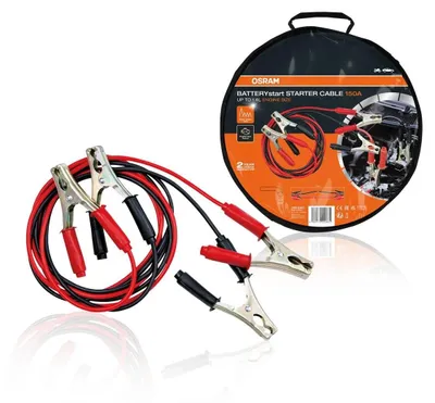 Produktbild von OSRAM STARTER CABLE 150A, Starthilfekabel für Benzinmotoren, 6/12, OSC060, Überb