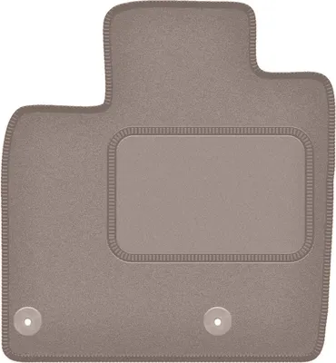 Produktbild von Fahrerfußmatte Velours beige passend für Nissan Qashqai III (2021-, SUV) – mit Befestigungen – passgenau