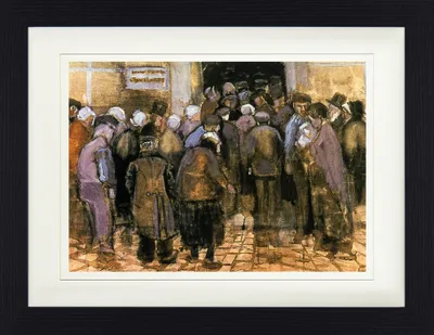 Produktbild von Vincent Van Gogh Gerahmtes Bild Mit Edlem Passepartout | Wand-Bilder | Im Bilderrahmen - Die Staatslotterie (30 x 40 cm)