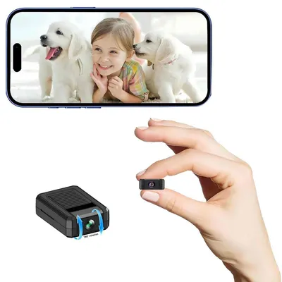 Produktbild von Überwachungskamera Mini – WLAN Kamera mit 180° Drehobjektiv, App Remote View & Nachtsicht