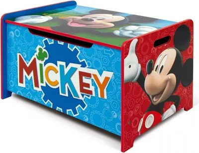 Produktbild von Kinderholzmöbel 2in1 MICKEY MOUSE Bank / Spielzeugkiste, WD14005