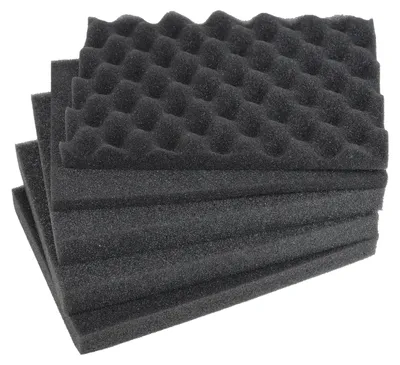 Koffereinlagen Set mit Rasterschaumstoff für Outdoor-Fotokoffer von HMF mit 23 cm Breite