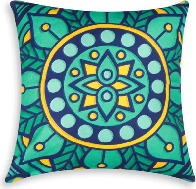 Produktbild von Excelsa Dekoratives Kissen Mandala Mediterraneo Baumwolle 45x16x45 cm Bunt