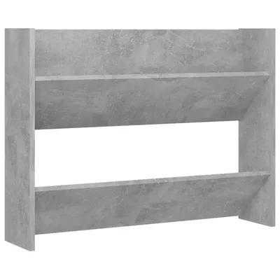 Zdjęcie produktu dla vidaXL Ścienna szafka na buty betonowa szara 80x18x60 cm materiał drewnopochodny