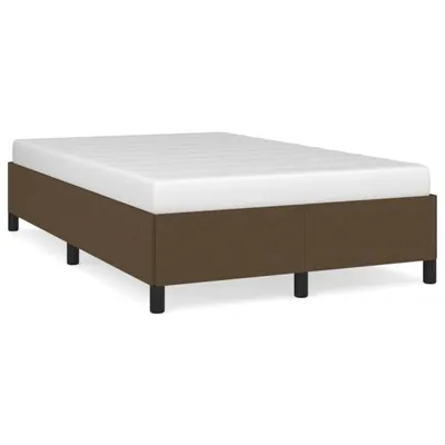 Produktbild von vidaXL Bettgestell ohne Matratze Dunkelbraun 120x190 cm Stoff