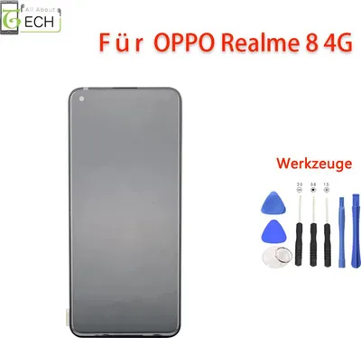 Produktbild von Für Oppo Realme 8 4G RMX3241 LCD Display mit Rahmen Bildschirm Touch Screen