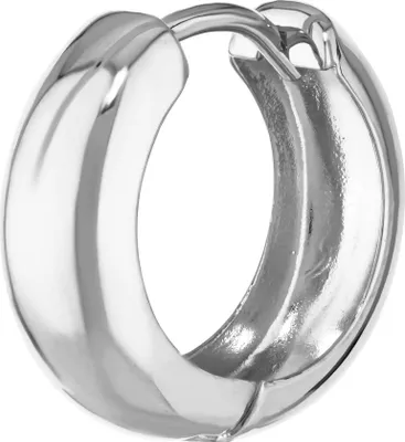 Produktbild von Single 333 Weißgold Klappcreolen Ohrringen 15 X 5,1mm Hochglanzpoliert Rund 4751