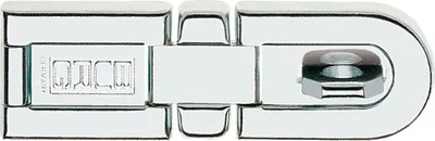 Immagine prodotto di Copriforo blindato L.130mm L.40mm Occhiello-D.12mm STA zincato pesante, 1 cerniera doppia SB