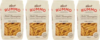 Produktbild von 4x Rummo Pasta Penne Lisce n°59 Teigwaren aus Hartweizengrieß Bronzepaste 500g Packung