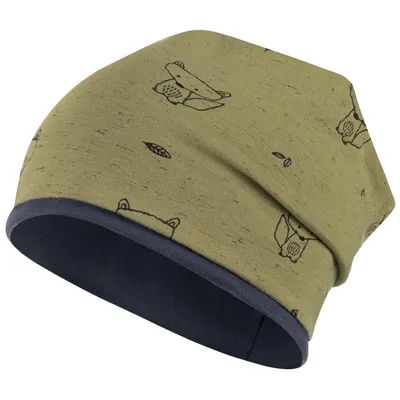 Produktbild von Mütze Junge Übergangsmütze Beanie Kindermütze Tiere, Gr. 50-52, Khaki