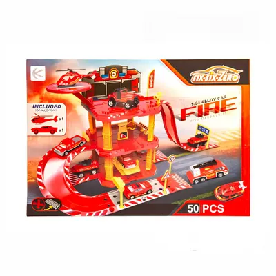 Produktbild von Kathay-Haster R-592 Feuerwache Parkhaus mit Rennstrecke, KI-generiertes Bild