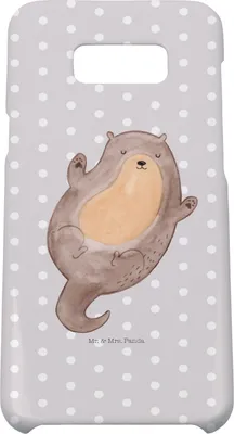 Produktbild von Mr. & Mrs. Panda Samsung Galaxy S8 plus Handyhülle  Otter Umarmen - Grau Pastell - Geschenk, Optimistisch, gut Gelaunt, Hallo, Seeotter See, glücklich, Handy Case, Hülle