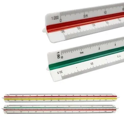 Obrázek produktu pro Trojúhelníková pravítka – měření přesnosti – 30 cm a 32 cm