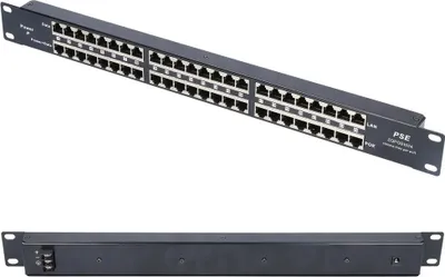 Produktbild von Extralink 24 Port Injektor PoE 24x 100Mb/s RJ45 Für die Montage in einem 19''-Netzwerkschrank