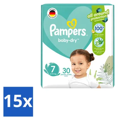 Zdjęcie produktu dla 15 pieluchomajtki Pampers Active Baby Dry, rozmiar 7 - opakowanie ekonomiczne - 15 sztuk