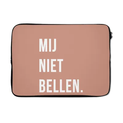 Produktbild von MuchoWow® Laptop Hülle 14 ZollZitate - Sprichwörter - Ruf mich nicht an. - Rosa - Weiß Laptoptasche - Laptoptasche - Stoßsicher - Schutzhaube