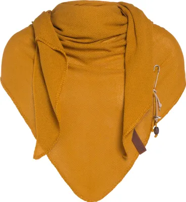 Produktbild von Knit Factory Lola Dreieckstuch - Ocker - 190x85 cm