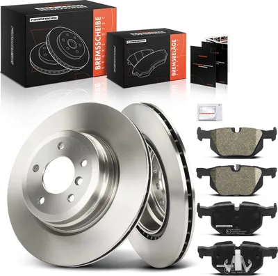 Image de Frankberg 2x disques de frein 4x plaquettes de frein essieu arrière pour BMW Série 3 Cabriolet E90 E93 E92 E91